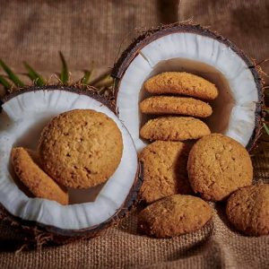 Mer Konfekt’ Coconut Cookies Wholewheat Jagerry| 150 Gms