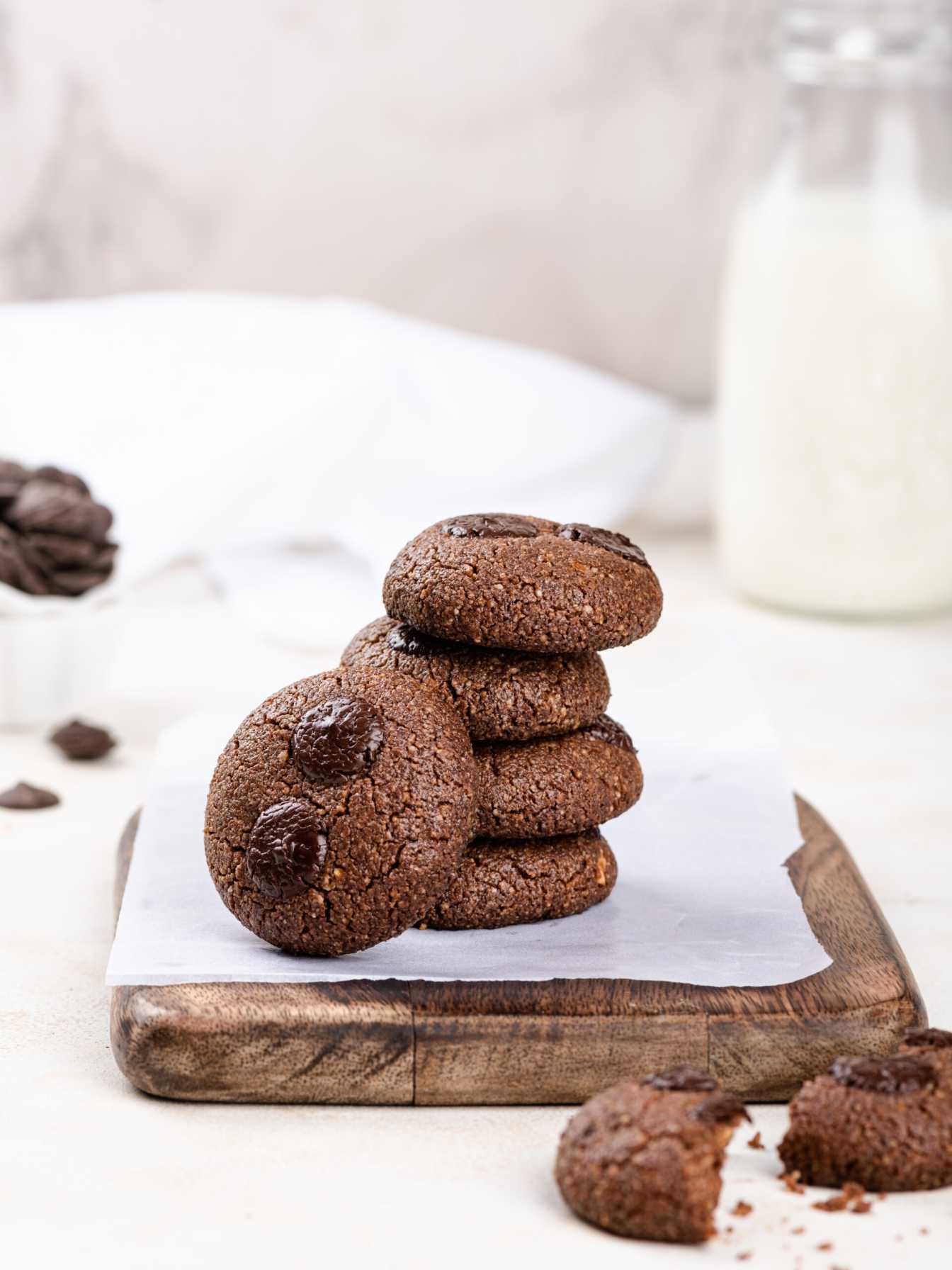 Baked Darzee Keto Double Chocolate Chip Cookies