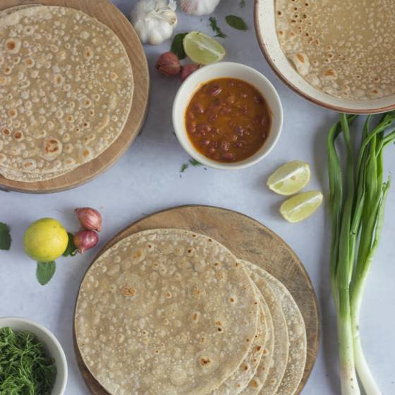 Mer Konfekt’ Jowar Shingoda Tortilla Wraps | 4 pc